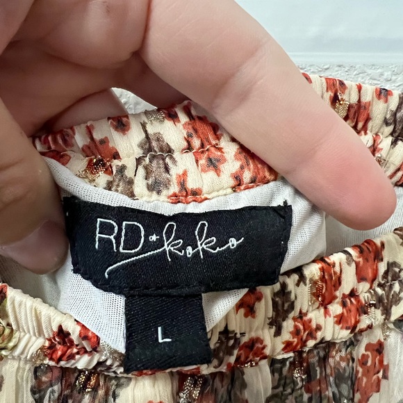 Anthropologie RD & Koko Multi Print tiered midi Skirt - Picture 3 of 10